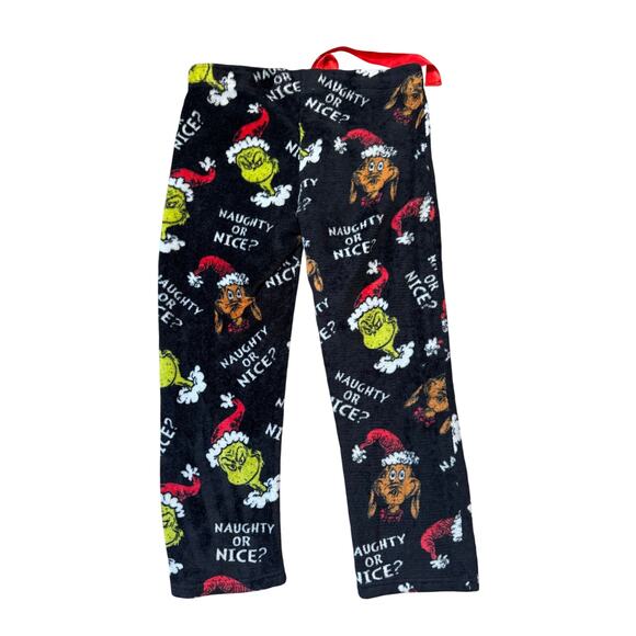 THE GRINCH Fleece Christmas PJ/Lounge pants; Snoopy & Snowflakes,Women's Large. - Picture 2 of 9